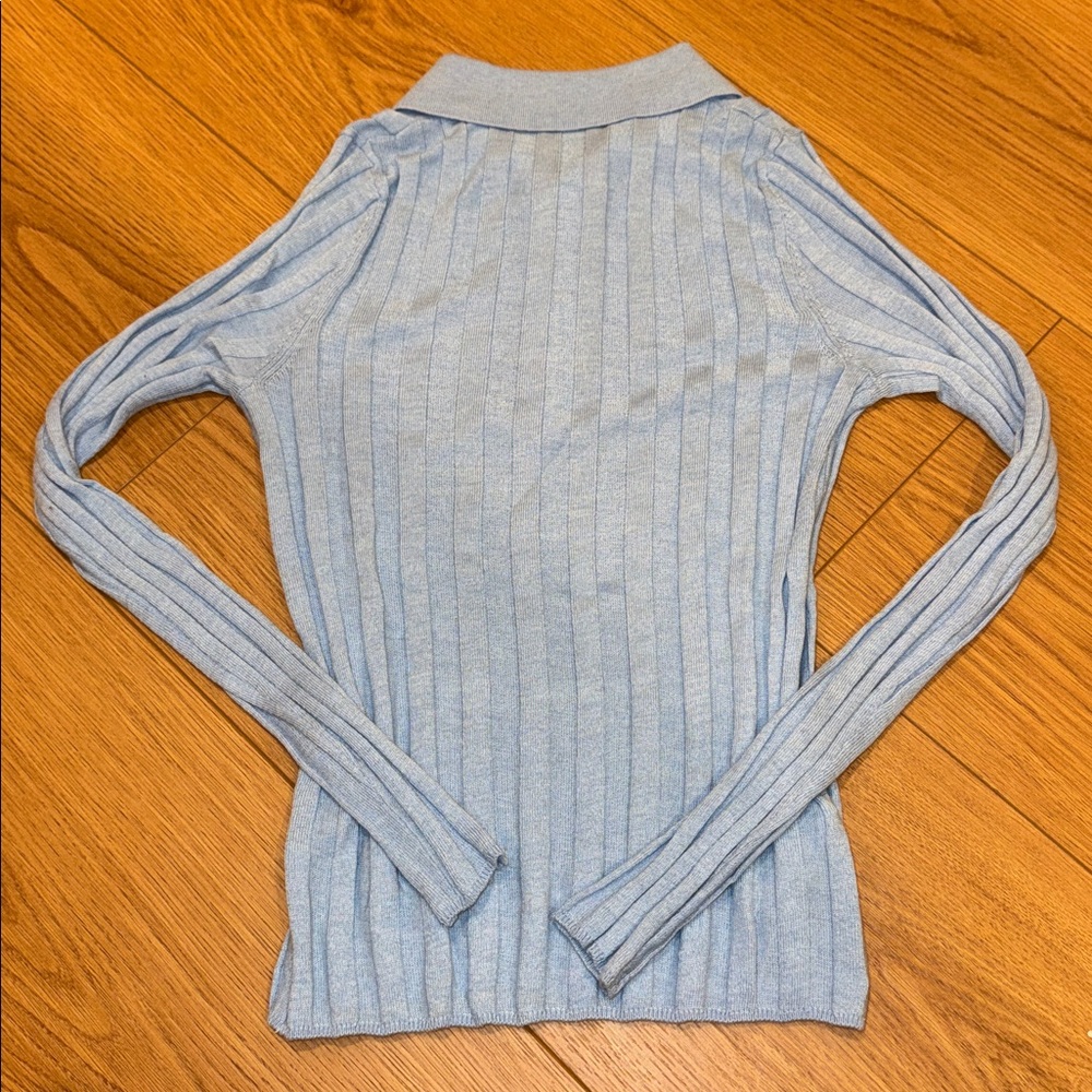 Mango Ribbed Zip-Neck Sweater - Picture 4 of 4